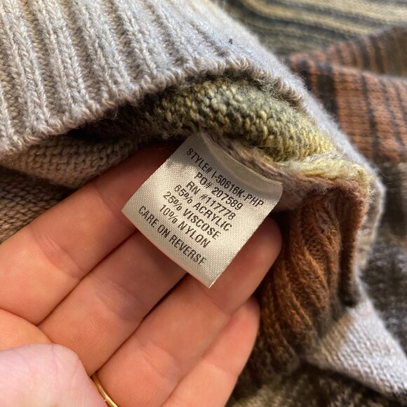 Lovestitch Oversized Poncho Hoodie Striped Size M/L - Picture 7 of 7